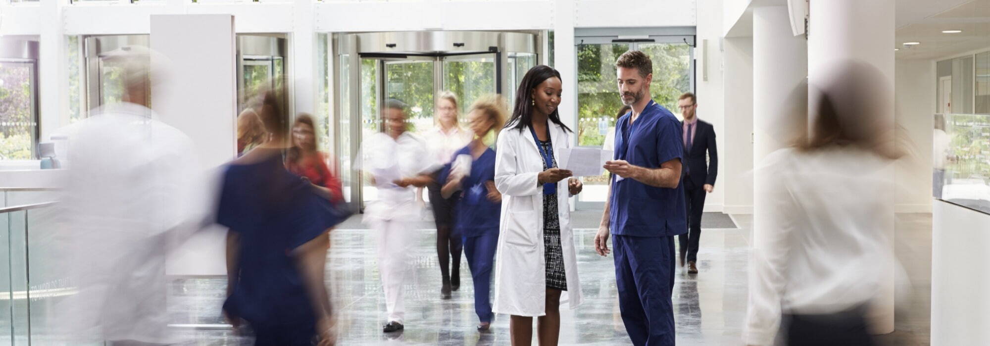 hospital workers
